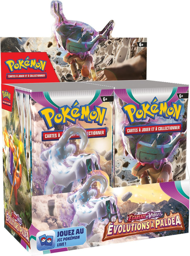 Display 36 boosters Pokémon Évolutions à Paldea – édition française scellée