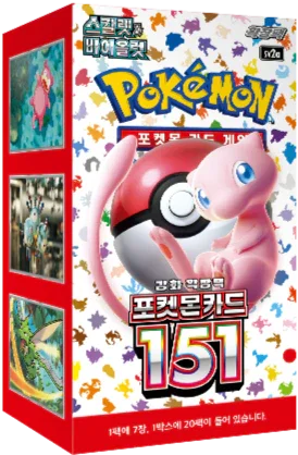 Display 20 Boosters Pokémon Card 151 [SV2a] – Coréen