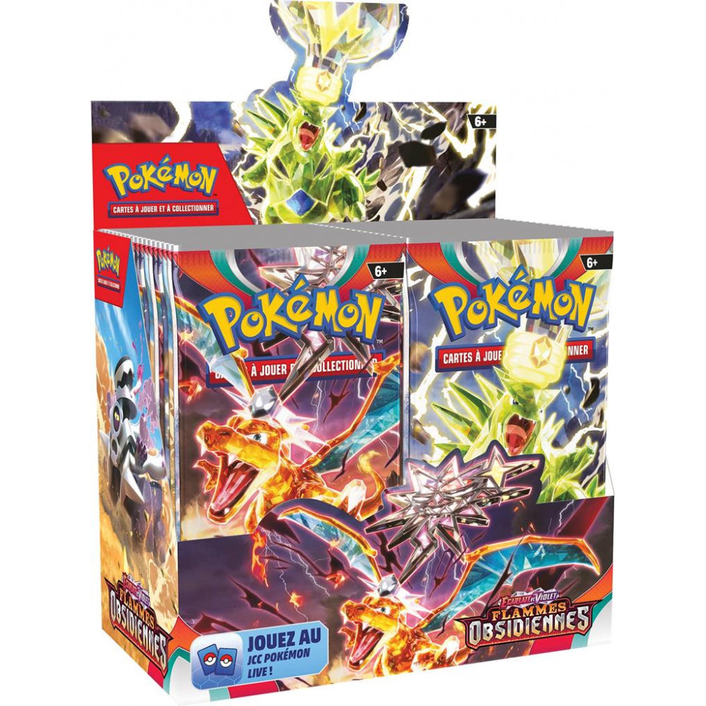 Display 36 boosters Pokémon Flammes Obsidiennes – édition française scellée