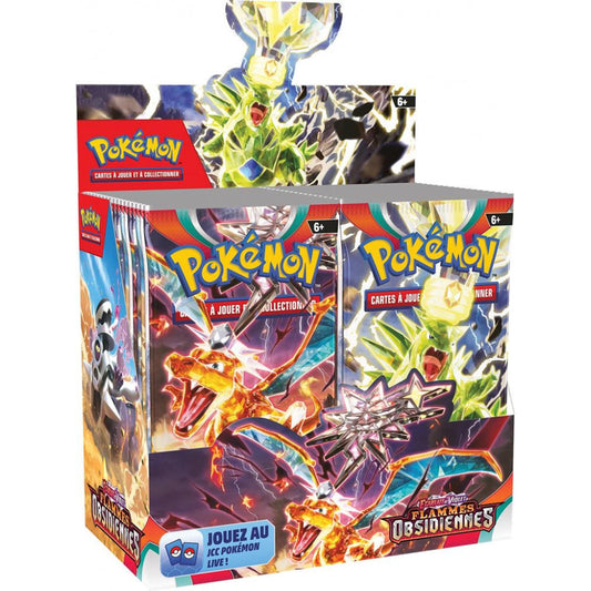 Display 36 boosters Pokémon Flammes Obsidiennes – édition française scellée