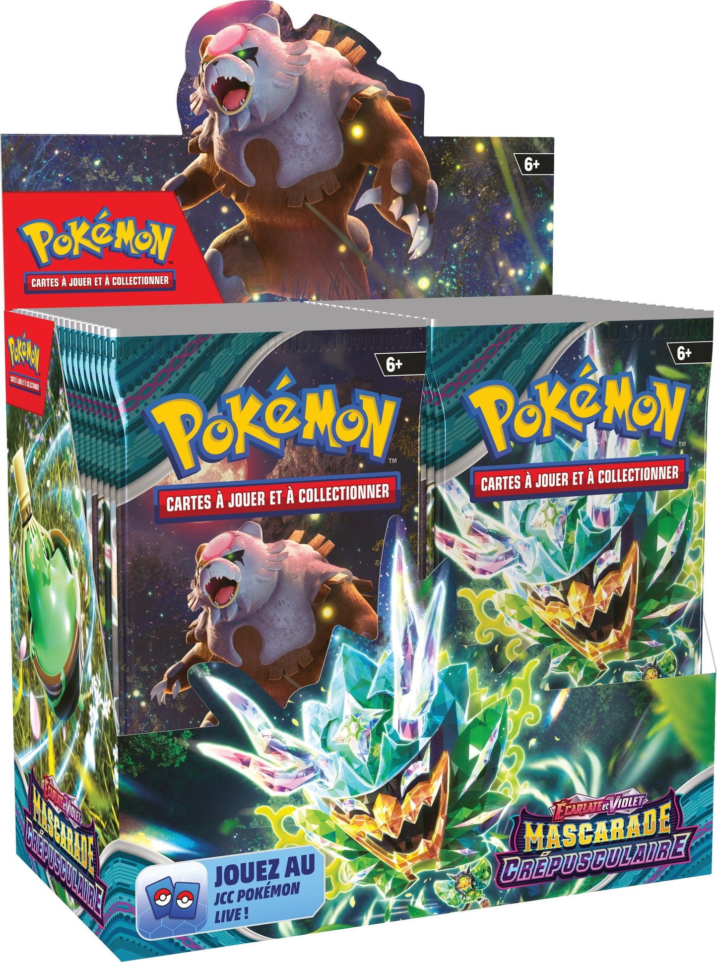 Display 36 boosters Pokémon Mascarade Crépusculaire – édition française scellée