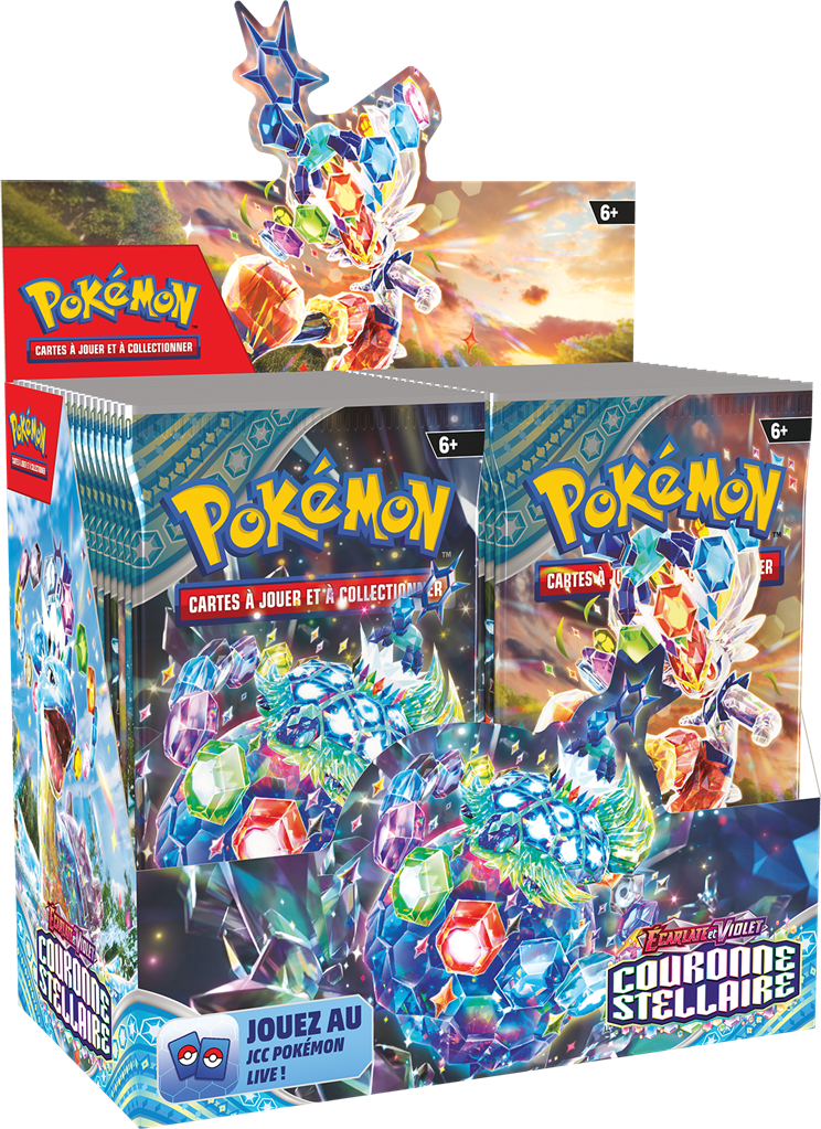 Display 36 boosters Pokémon Couronne Stellaire – édition française scellée
