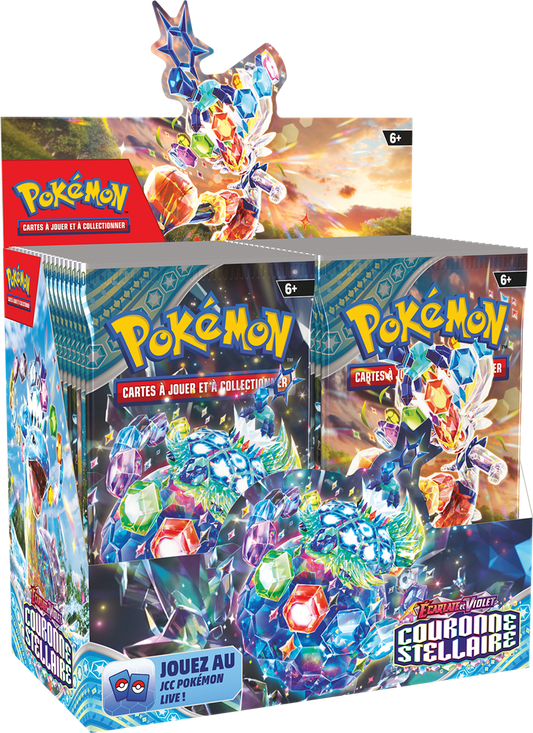 Display 36 boosters Pokémon Couronne Stellaire – édition française scellée